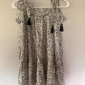 Black and white floral old navy dress